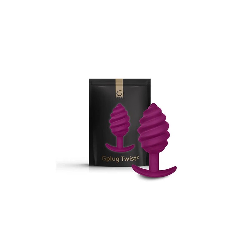 Plug analny - Gvibe Gplug Twist 2 Sweet Raspberry